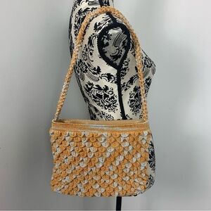 Vintage Crochet Knit Shoulder Bag